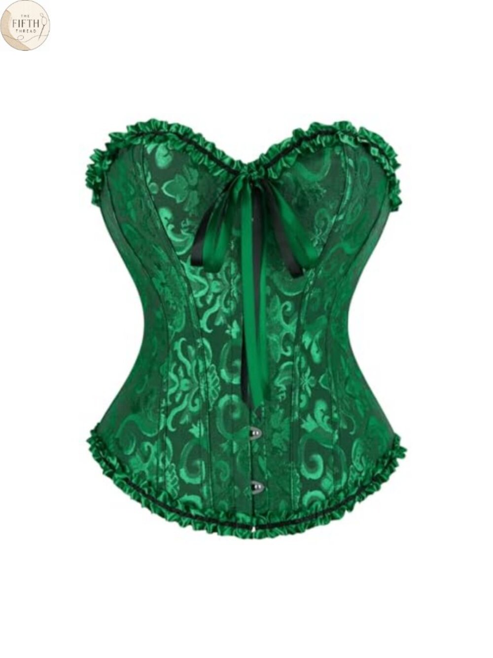Renaissance Corset Top Lace-Up Jacquard Halloween Costume Bustier